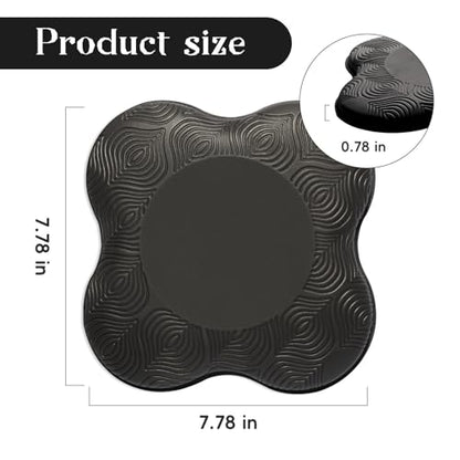 2 Packs Yoga Knee & Elbow Cushions - Extra Thick Foam for Knees, Elbows, Wrists, Hands & Head - Pilates & Kneeling Pads - Support Foam Pads for Women & Men - color: 4pcs-Black + Purple