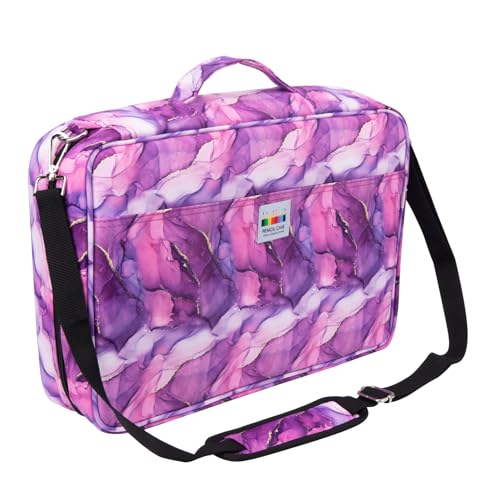 YOUSHARES Big Capacity Colored Pencil Case - 480 Slots large Pen Case Organizer with Multilayer Holder for Prismacolor Colored Pencils & Gel Pen (Marble Purple) - color: Marble-Purple