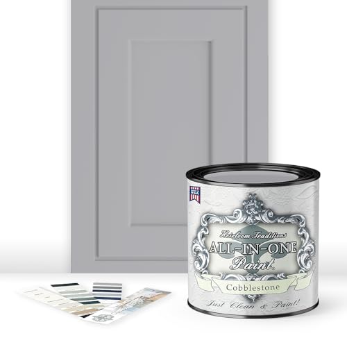 ALL-IN-ONE Paint by Heirloom Traditions, Cobblestone, Quart - color: Cobblestone, size: 32 Fl Oz (Pack of 1)