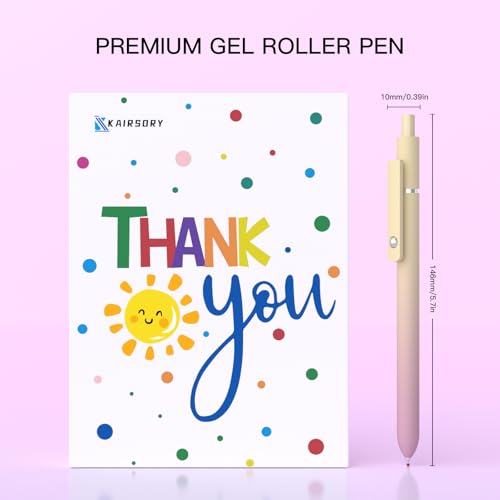 Gel Pens,0.5mm Fine Point Quick Dry Black Gel Pen,Smooth Writing,High-End Series Aesthetic Pen for Journaling Note Taking,Happy Birthday Gift Basket (10 Pcs Black Ink-Gradient shaft pens) - color: Black Ink