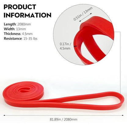 Yoga & Tension Resistance Band – Pull-Up Trainer for Strength, Chest Expansion, Flexibility & Endurance, 15-35 lb Resistance, Compact & Durable Fitness Tool