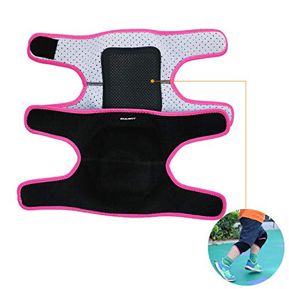 Elbow Pads and Knee Pads for Kids,Protective Pad Sets with Thickened Pad - color: Rose, size: Medium