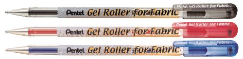 Gel Roller for Fabric, 1.0mm, Bold Lines, Permanent, Blue Ink, Box of 12 (BN15-C) - color: Blue, size: 1 Count (Pack of 12)