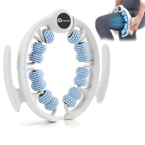 Anti-Cellulite Massage Roller for Legs & Body – Cellulite Roller & Cellulite Massage Tool with Deep Tissue Fascia Rolling for Lymphatic Drainage, Thighs & Buttocks (Blue)