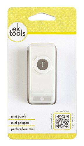 EK Tools 1/2-Inch Circle Punch with Safety Lock, Create Perfect Circles for Handmade Cards, Scrapbooking, Gift Tags, Invitations, Decorations - size: 0.5 Inch