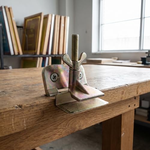 Angoily Silk Screen Printing Hinge Clamp Galvanized Screen Frame Butterfly Clamp for Securing Mesh to Table or Work Surface Easy Screw-on Installation for Diy Printing Projects - color: Golden