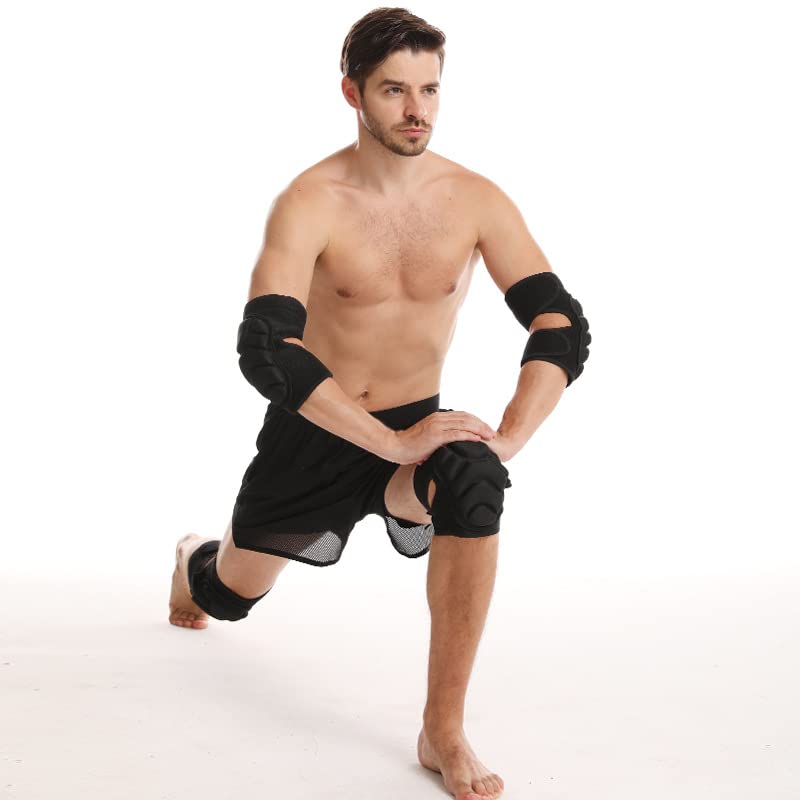SUJAYU Volleyball Knee Pads for Women & Men, Dance Knee Pad for Women Men Wrestling Knee Pad Wrestling Gear, Crash Pad Roller Skating Gear Knee Protector Soft Knee Pads for Work (Medium) - size: Medium