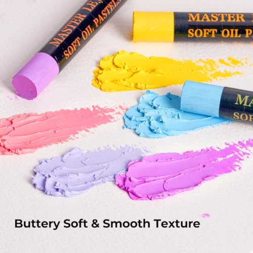 LIGHTWISH Soft Oil Pastels, 77 Colors Floral Theme Set (78 Count, 2 White Included), Soft & Buttery Smooth Texture, High Lightfastness, Ideal for Artists, Students & Beginners, Premium Gift Box