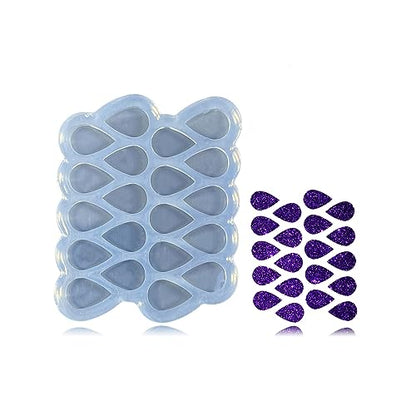 Mini Water-Drop Shape Earring Molds Small Resin Mold Clear Silicone Mold for DIY Earrings, Ear Studs, Pendant, Jewelry Making Crafts, Chocolate Mold for Cake Candy - color: Mini water-drop shape