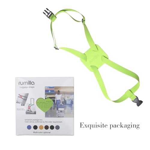 Adjustable Luggage Straps for Suitcases Add a Bag High Elastic Travel Bungees Connecting Carry On Bag TSA Approved (Green Luggage strap-1PCS) - color: Green luggage strap
