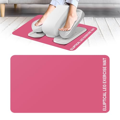 Under Desk Elliptical Mat - Non-Slip Exercise Equipment for Peloton Bike, Small Exercise Mat for Desk Workout Equipment - color: Pink 1 Pc