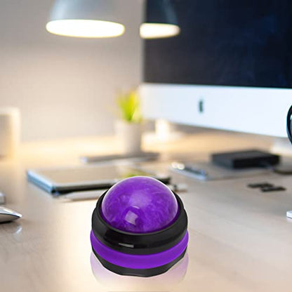 Coolrunner Massage Ball, Manual Roller Massager, Handheld Self Massage | Therapy and Relax Full Body Tools for Sore Muscles, Shoulders, Neck, Arms, Legs, Back, Foot, Body - color: Purple