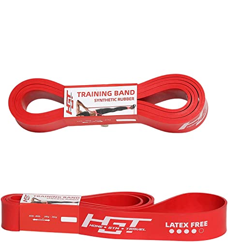 HGT Long Resistance Band - Extra Strength Latex-Free Workout Band for Women & Men - Supports Stretching, Yoga & Pilates - Exercise Equipment for Home/Gym Workouts - color: Heavy