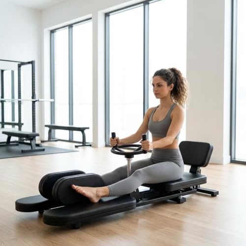 Leg Stretch Machine for Splits, 440LBS Heavy Duty Steel Frame Leg Stretcher, Split Machine Training Fitness for Home Gym, 240° Leg Stretching Equipment for Adults Teens Ballet Dance Gymnastics（Black） - color: Black
