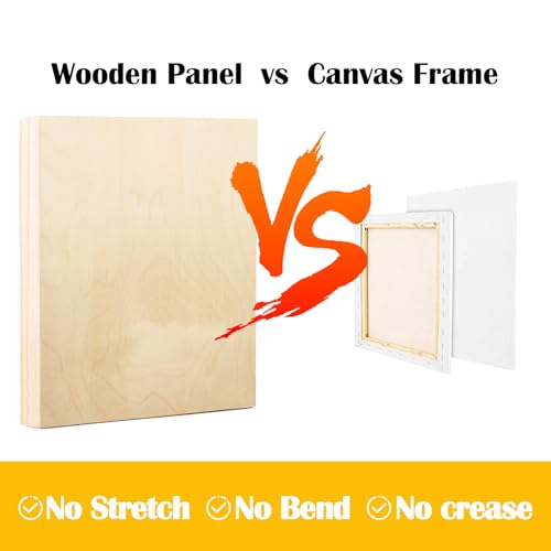 2 Pack 24x36'' Unfinished Gallery Birch Wood Canvas Panels | 1 1/2’’ Deep Cradle Boards for Painting, Acrylic Pouring, Art, Burning, Crafts, Epoxy Resin, Laser Engraving Cutting - size: 24*36 2 Pack