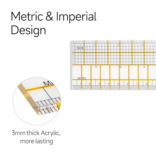 Imperial Fashion Designer's Ruler Kit for Pattern Making Sewing | Lightweight Aviation Aluminum Hip Curve Ruler, L-Square Ruler, Vary Form Curve Ruler and Arcylic Quilting Ruler for Design - style: Pattern Kit