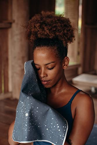 yogadesignlab | THE Hand Towel | Premium Non Slip Hand Towel | Designed in Bali | Colorful Eco Printed + Quick Dry + Soft | Hot Yoga, Bikram, Ashtanga, Sport, Barre, Travel (Celestial) - color: Celestial