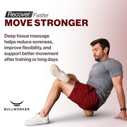 Bullworker 4" Cork Massage and Fitness Ball Recovery Tool - Deep Tissue Muscle Tension Release for Trigger Point, Muscle Soreness, Yoga Therapy, 10 CM | Soreness Relief, Yoga Therapy and Fitness Recovery Tool, 10 cm Massage Ball