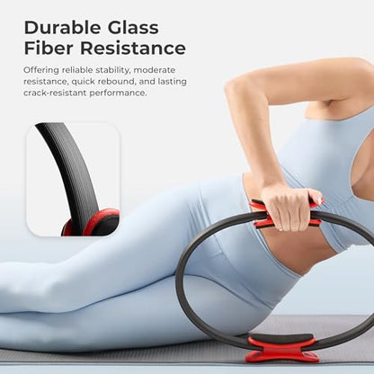 Sunny Health & Fitness 15” Pilates Ring, Resistance Circle for Toning