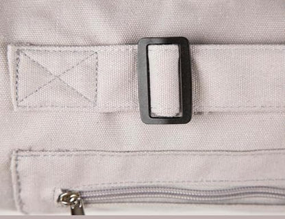 Cotton yoga mat bag with Pockets and Adjustable Strap - Full Zip Cargo Yoga Mat Carrier Bag - Bag for 1/4" 1/3" Thick Yoga Mat - color: Grey, size: L