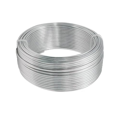 90 Feet Bendable Aluminum Craft Wire 2mm Metal Wire for Sculpting Bonsai Training Doll Skeletons DIY Jewelry Making Armature Making Wire Weaving (Silver) - color: silver