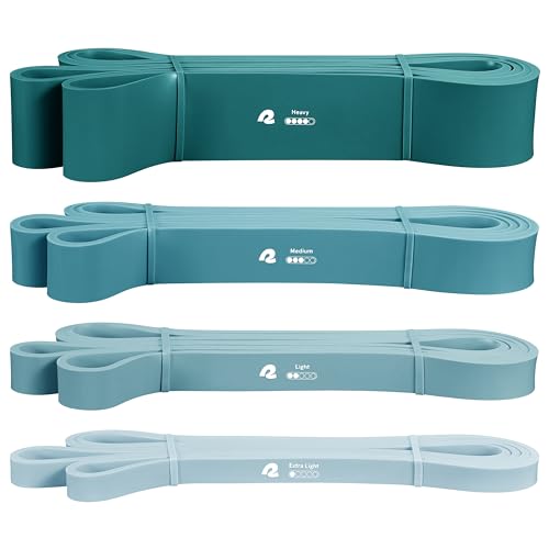 Retrospec Lift Resistance Pull Up Assistance Band Set for Working Out, Home Fitness, Toning, Stretching. Physical Therapy, Muscle Training & Exercise - Lightweight & Portable for Men & Women - color: Undertow