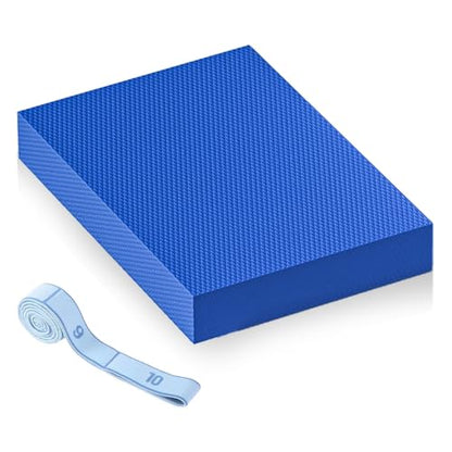 Large Thick Balance Pad Non-Slip Stability Trainer Yoga & Pilates - color: Blue