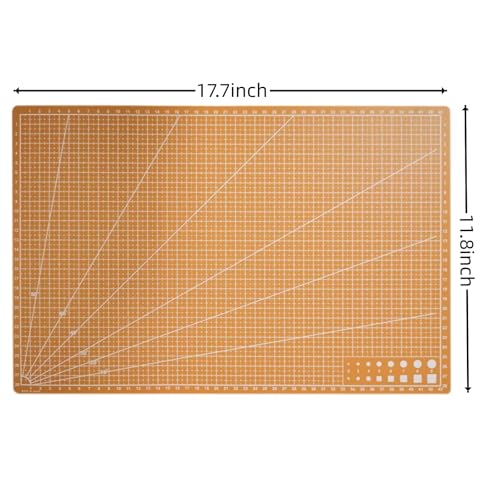 New A3 Double Side Craft Cutting Mat Cutting Board Sewing Pad Artist Carving Tools Handmade Crafts DIY Props (Yellow) - color: Yellow