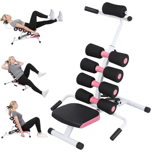 Mini Inversions Tables with Adjustable Back Support, Portable Inversion Table, Lumbar Decompression Table, Heavy-Duty Steel Frame Yoga Stool, Compact Foldable Back Stretcher, 350lbs Capacity A