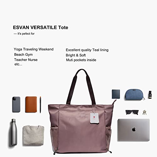ESVAN Yoga Mat Bag Yoga Tote Carrier Shoulder Bag Carryall Tote for Office,Yoga,Pilates,Travel,Beach and Gym - color: Z