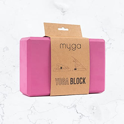 MYGA Yoga Block,Lightweight EVA Foam Yoga Brick,High Density Non-Slip Block for Yoga Poses, Pilates, Balance and Flexibility - color: Plum, size: One Size