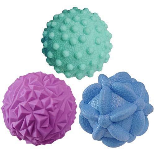 Foot Massage Ball Myofascial Release, Pain Relieve from Plantar Fasciitis, Hand Massage Ball, Restore Foot Massage Roller, Massager Tool for Tight Muscles and Sore Feet - color: 3 Texture Ball