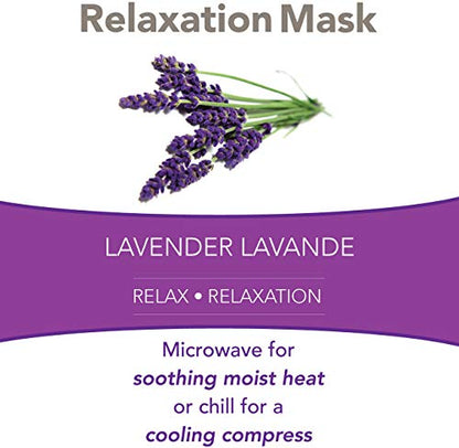 Bed Buddy Aromatherapy Eye Mask with Warm and Cold Therapy for Stress Relief - Microwave-Safe Eye Pillow & Sleep Mask, Purple, Lavender Scented - color: Lavender, size: 1 Count (Pack of 1)