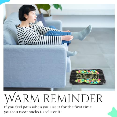 TrelaCo Foot Acupressure Massage Mat with Stones, 13.78 x 13.78 Inches - size: 13.78 x 13.78 Inch
