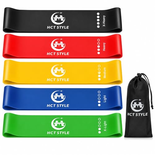 Loop Resistance Bands for Working Out, Exercise Bands Set of 5