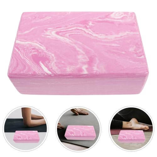 Pink High Density Yoga Block Foam Brick for Exercise and Dance Lightweight Yoga Equipment for Flexibility Balance and Workout Support 8.85X5.90X2.95In