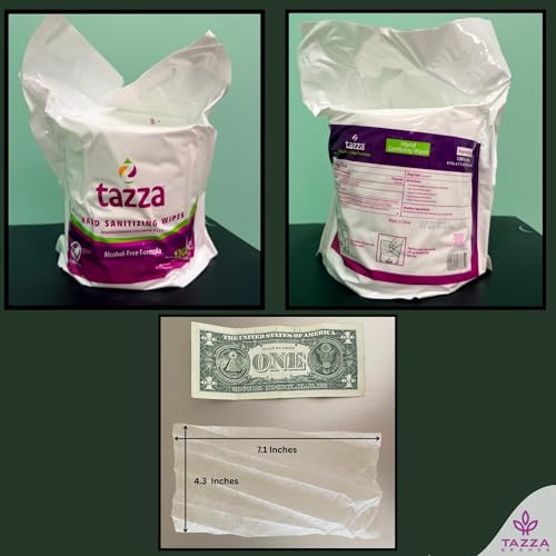 Tazza Wet Wipes, 4 x 1200 Count, Pre Saturated Gym Equipment Cleaning Wipes