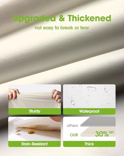 Pureegg Plastic Table Cloth Disposable 8 Pack 54 x 108 Inch, Beige | Wedding, Thanksgiving, Fall Party, Leakproof & Sturdy, Beige, Tablecloth - color: Ivory, size: 54" X 108" Rectangle