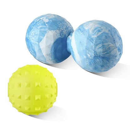 Peanut & Spiky Ball Set Physical Therapy Blue Mix - color: Blue and White Mix