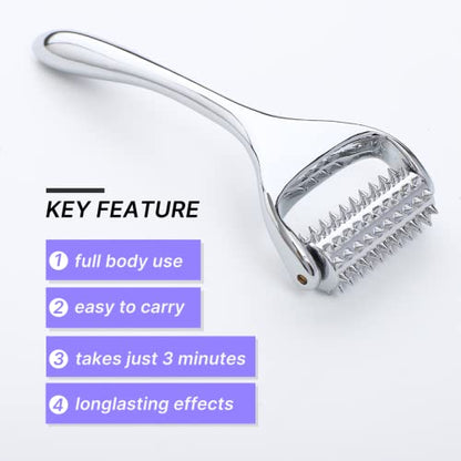 Massage Roller, Acupuncture Roller for Muscle Pain Relief, Acupressure Massager - Deep Tissue Massage Tool for Hand, Foot, Neck, Arms, Thighs