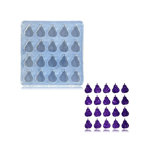 Angel Wings Mini Pear Shape Earring Silicone Molds UV Resin Mold Epoxy Mold for DIY Earrings, Ear Studs, Pendant, Jewelry Making Crafts, Chocolate Cake Mold - color: Mini Pear