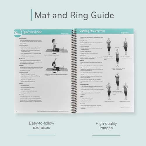 Pilates Mat and Ring Guide, Balanced Body Workout Equipment Manual - size: Mat and Ring