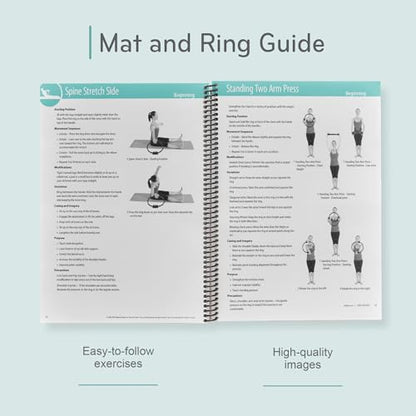 Pilates Mat and Ring Guide, Balanced Body Workout Equipment Manual - size: Mat and Ring