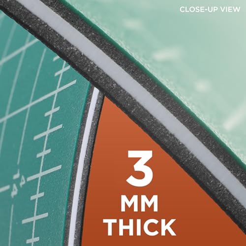 ALVIN GBM Self-Healing Cutting Mat 18 x 36 inch | Double-Sided Green/Black | 5-Layer Gridded Surface for Arts, Crafts and Sewing - Model GBM1836 - size: 36"L x 18"W