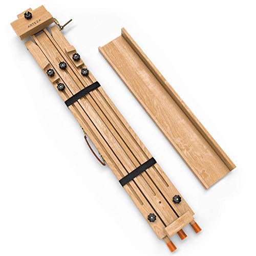 ARTEZA Easel Stand 37.4x39.4x78.3", Tripod Beechwood Display Stand with Steel Fittings for Painting & Displaying Artwork