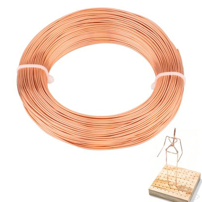18 Gauge Aluminum Craft Wire, 164FT 1mm Bendable Metal Wire for Jewelry Making, Wreath Making, Beading(Champagne Gold) - color: Champagne Gold