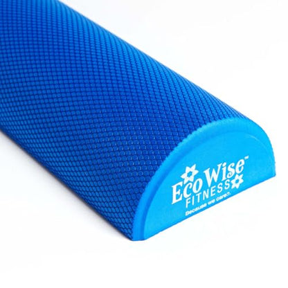 AGM Group EcoWise Half Round Foam Roller, 36-inch, Blue