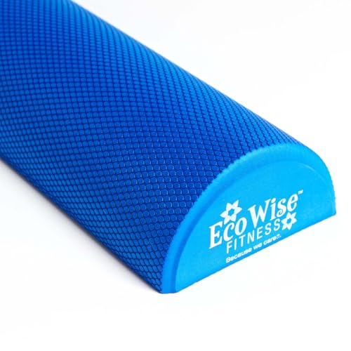 AGM Group EcoWise Half Round Foam Roller, 36-inch, Blue