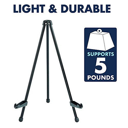 Quartet Easel, Tabletop Instant, 14" High, Supports up to 5 lbs., Portable & Collapsible, Black (28E) (Pack of 12) - size: Each (Pack of 12)