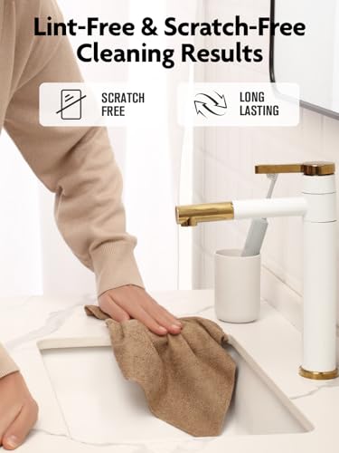 Fantasticlean Microfiber Cleaning Cloth Rolls-150 Sheets,12"x12"(Tan,Beige) - color: Beige and Tan, size: 150 pack